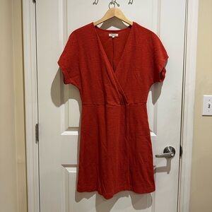 Madewell Red Wrap Dress